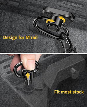 125 Inches 360¡ã Rotation Mlok Sling Swivels