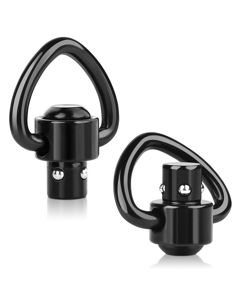 EZshoot 2 Pack QD Sling Swivel Mounts 2 Point Sling Swivels with Push