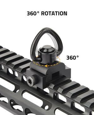 360 Degree Rotation Sling Swivel for Picatinny Rail