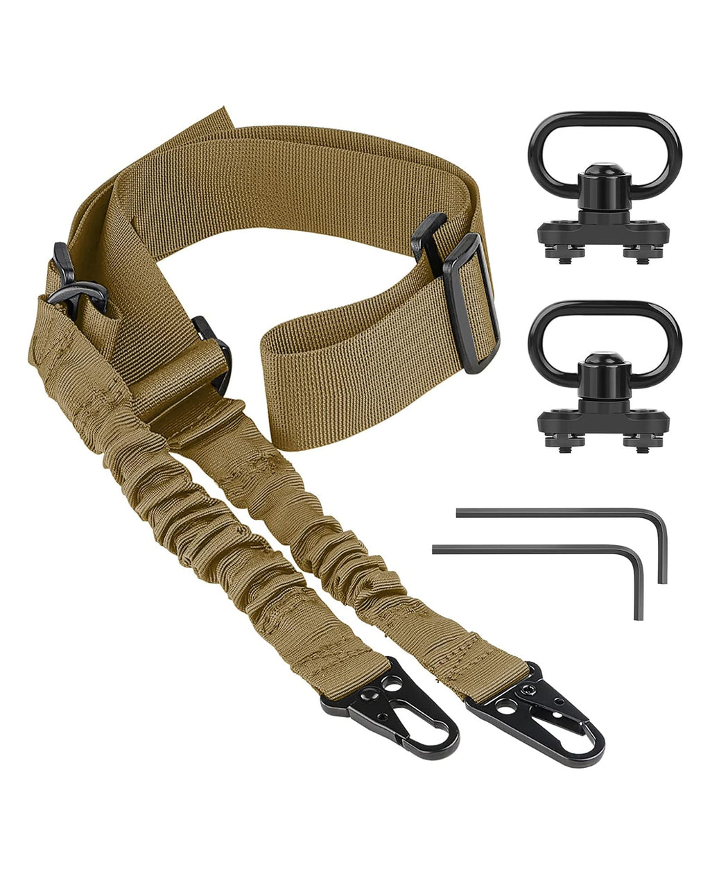 EZshoot 2 Point Sling Adjustable Length with Metal Hook and Sling Swivels