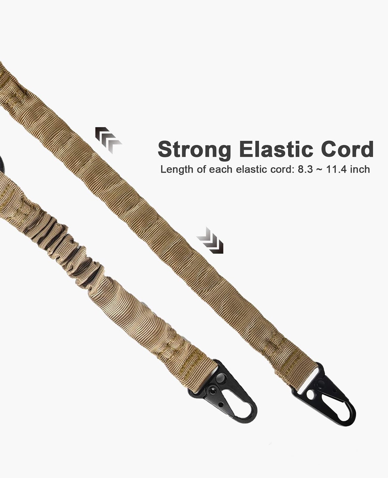 2 Point Gun Sling with Elastic Cord Design