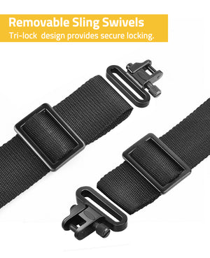 2 Point Sling with Tri-lock Design Removable Sling Swivels 