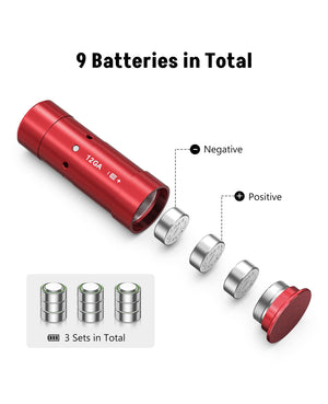 ezshoot best bore sight for 12GA shotgun accurate shooting with 9 batteries in total