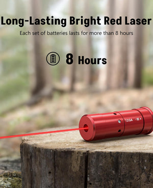 ezshoot red laser bore sight for 12GA with long-lasting bright red laser long battery life