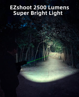 EZshoot 2500 Lumens Best Flashlight for Mlok Rail with Super Bright Light