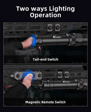 EZshoot Best Flashlight Laser Combo for AR with Two Ways Lighting Operation