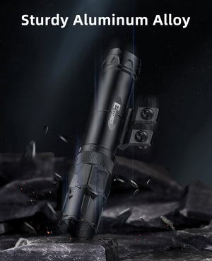 EZshoot Durable Flashlight with Bright Green Laser for AR is Made of Sturdy Aluminum Alloy