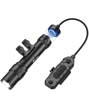 EZshoot 2500 Lumens Rifle Flashlight Laser Combo for Home Defence and Hunting - Compatible with Mlok Rail