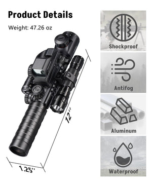 Product Details of EZshoot Rifle Scope Combo for AR-15 Hunting and Shooting