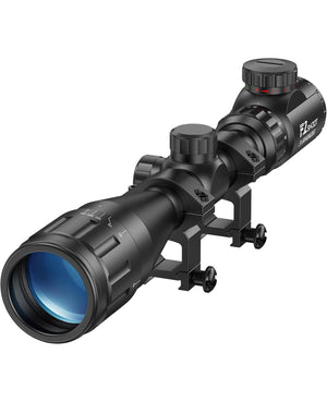 EZshoot 3-9x40 AO Rifle Scope with Dual Illuminated Reticle and 1 Inch Scope Tube for AR-15