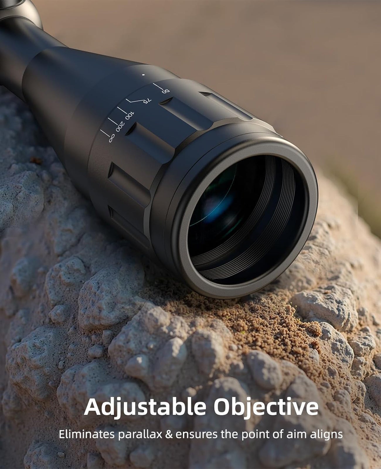 EZshoot Best Rifle Scope with Adjustable Objective to Eliminate Parallax and Ensure the Point of Aim Aligns