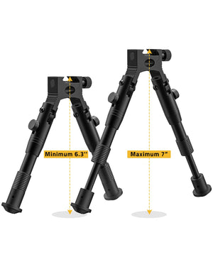 EZshoot Best Rifle Bipod with Adjustable Height from 6.3 to 7 Inches
