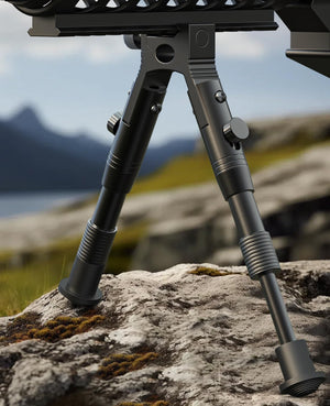 EZshoot Best Rifle Bipod with Adjustable Legs - Stable Bipod for Picatinny Rail