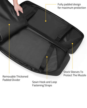 EZshoot 30 and 36 Inches Soft Rifle Case Double Long Gun Bag