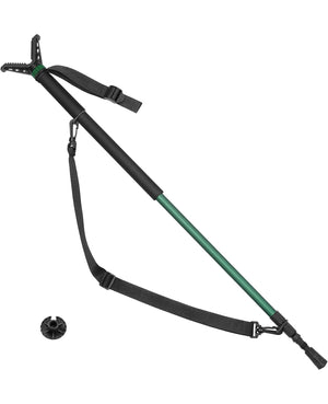 EZshoot Adjustable Shooting Monopod with V Yoke Rest - Green Color