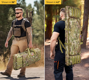 EZshoot 36" 42" 46" Soft Rifle Backpack Tactical Double Long Gun Bag