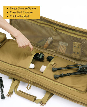 EZshoot 36 Inches Soft Rifle Backpack Double Long Gun Bag