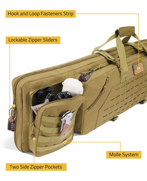 EZshoot 36 Inches Soft Rifle Backpack Double Long Gun Bag