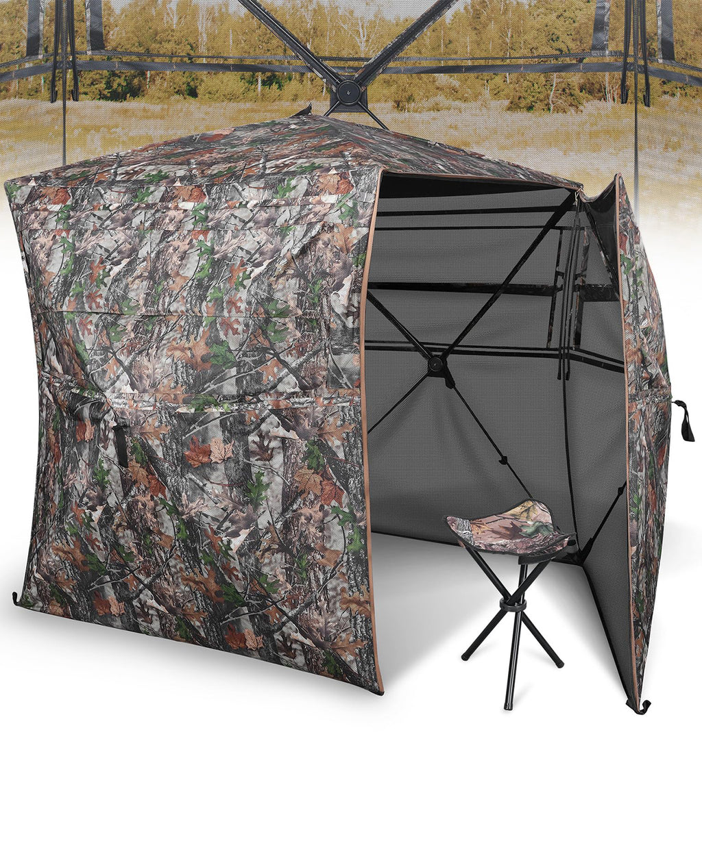 EZshoot 360 Degree Hunting Blind Pop-Up Ground Blind Portable Tent