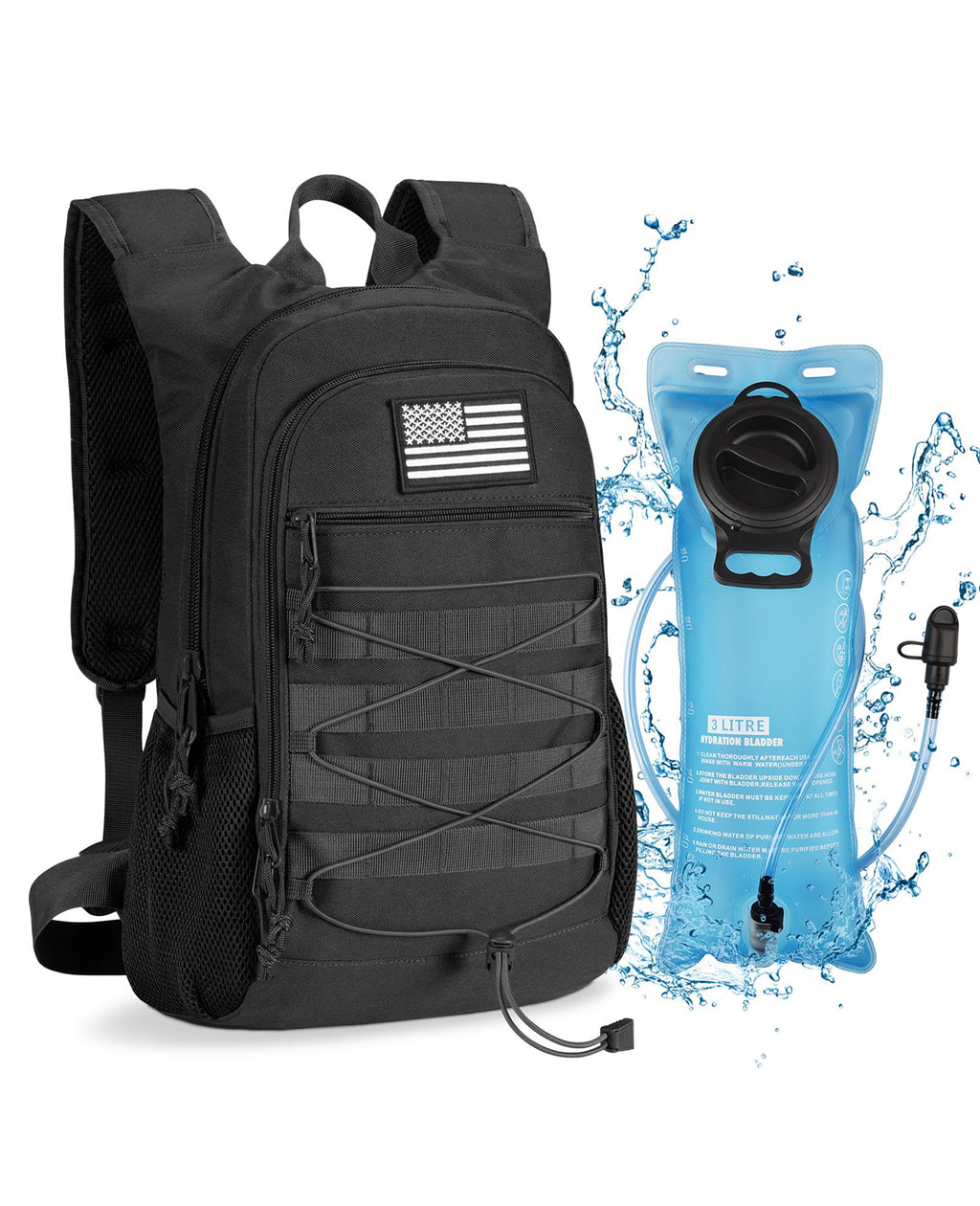 EZshoot 3L Hydration Lightweight, 900D Heavy Duty Water Backpack