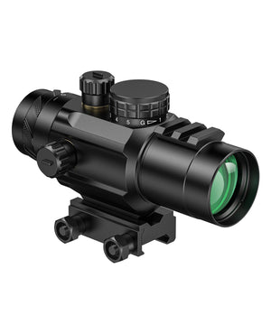 EZshoot 3x32 Prism Tactical Rifle Scope with Piggyback Mount - Best Scope for Shooting