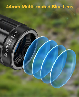 EZshoot Best Rifle Scope with 44mm Multi-coated Blue Lens for Hunting and Shooting
