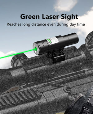 3-in-1 Rifle Scope Combo with Laser Sight