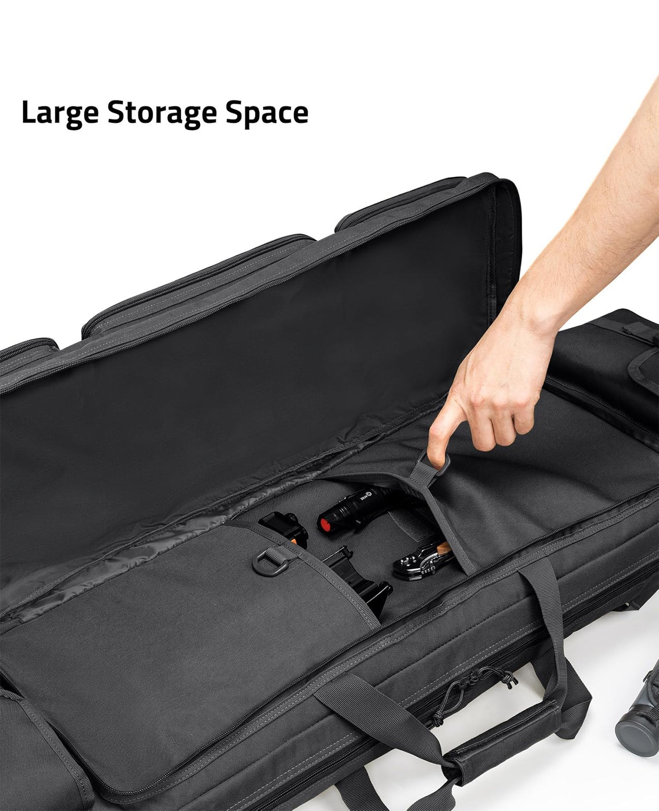 EZshoot 42" Soft Rifle Case Double Long Gun Bag for Outdoor Hunting Shooting