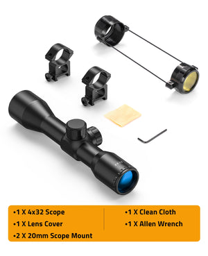4x32 Rifle Scope Package List