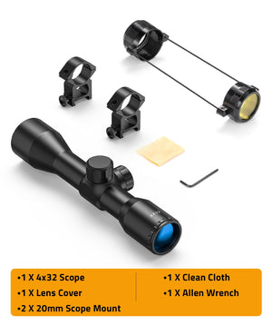 4x32 Rifle Scope Package List
