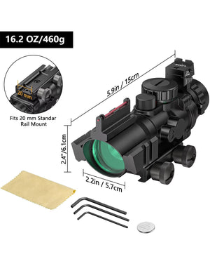 Specification of EZshoot 4x32 Triple Illuminated Rifle Scope