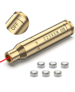 EZshoot Red Laser Bore Sighter for 223REM with 6 Batteries - Best Bore Sighting Tool