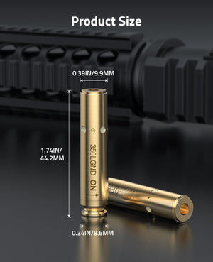 Product Size of EZshoot Bore Sighter for 350LGND - Best Bore Sighter for Rifle Zeroing and Sighting 