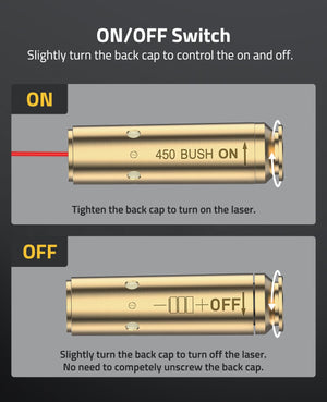 EZshoot Best Bore Sighter with Easy ON/OFF Switch