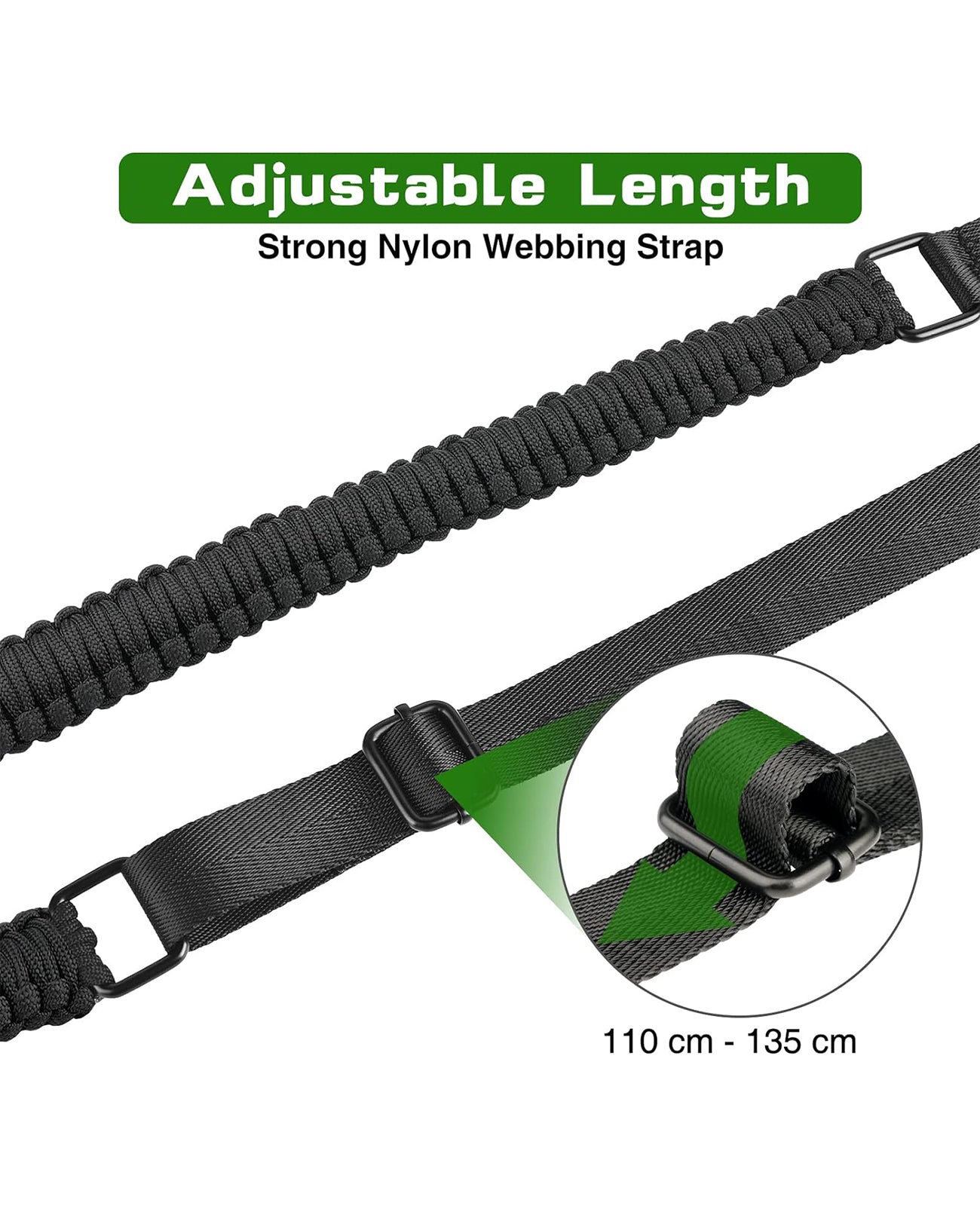 Adjustable Length Strong Nylon Strap 2 Point Sling