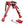 6-9 Inches Red Carbon Fiber Bipod with Picatinny Rail Adapter Best Rifle Bipod