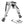 Silver Carbon Fiber Bipod with Picatinny Rail Adapter Trigger Stick Bipod