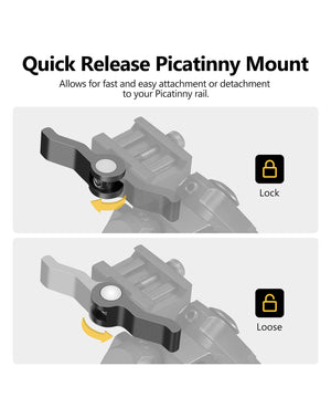 EZshoot Hunting Bipods for Rifles with Quick Release Picatinny Mount