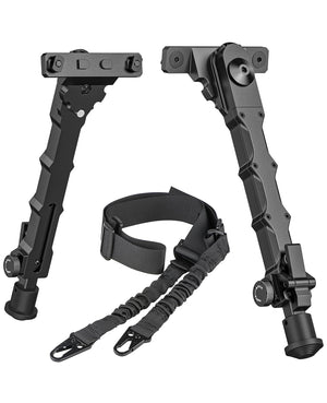 EZshoot 7.5-9 Inches Rifle Bipod Combo with Two Point Rifel Sling
