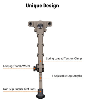 Unique Design of EZshoot Stable and Sturdy Rifle Bipod for Shooting
