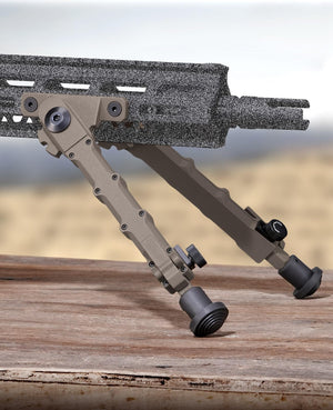 EZshoot Adjustable Rifle Bipod for AR-15 - Compatible with M-rail