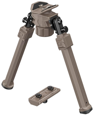 EZshoot Adjustable Rifle Bipod with Adapter Compatible with M-rail - Flat Dark Earth Color