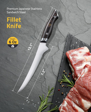 EZshoot knife, japanese stainless sandwich steel