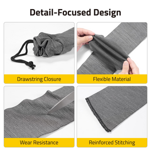 EZshoot gun sock, detail-focused design drawstring closure