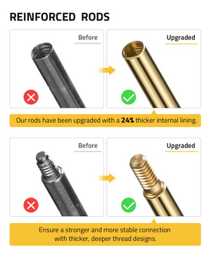 EZshoot rifle cleaning kit, ensure a stronger and morestableconnection 9mm .22 .45 .38& .40