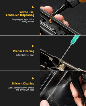 EZshoot Gun Oil Lube, efficient cleaning just a spray dissolves grease