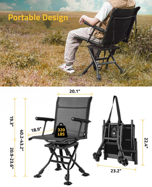 EZshoot Hunting Blind Chair, portable design lbs