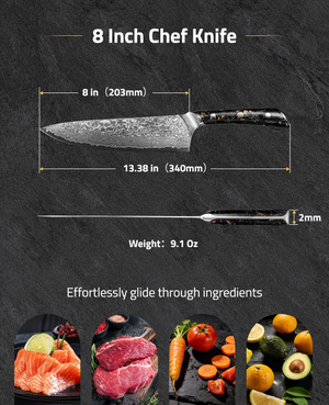 EZshoot Steel Knife, effortlessly glide through ingredients