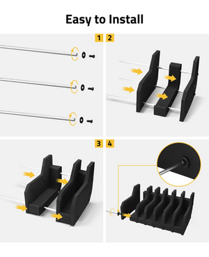 EZshoot Handgun Rack, easy to install 6 Slots