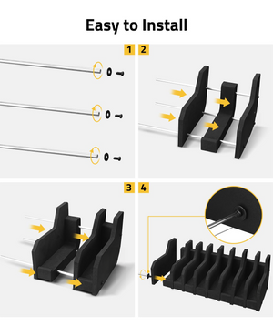 EZshoot Handgun Rack, easy to install 8 Slots